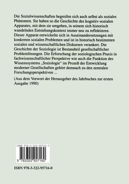 Produktbild: Jahrbuch f&uuml;r Soziologiegeschichte 1994