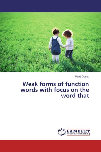Produktbild: Weak forms of function words with focus on the word that