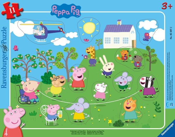 Produktbild: Kinderpuzzle 11 Teile - Peppa Wutz - Seilspringen mit Peppa Wutz