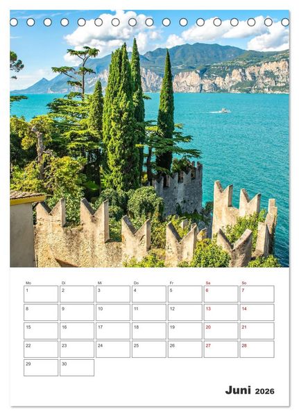 Produktbild: Malcesine am Gardasee - Impressionen (Tischkalender 2026 DIN A5 hoch), CALVENDO Monatskalender