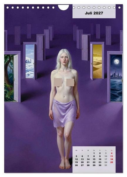 Produktbild: Entbl&ouml;&szlig;te Epochen &ndash; Surrealismus (Wandkalender 2027 DIN A4 hoch), CALVENDO Monatskalender
