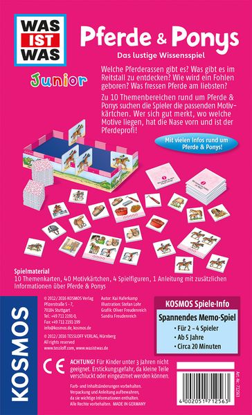 Produktbild: WAS IST WAS Junior Quizspiel - Pferde & Ponys