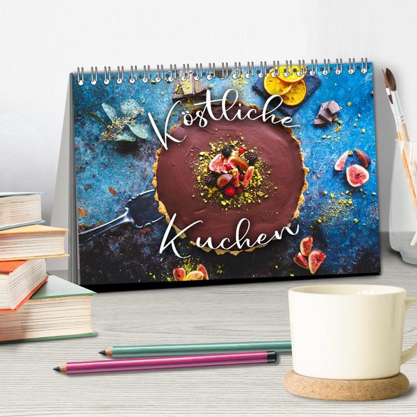 Produktbild: K&ouml;stliche Kuchen (Tischkalender 2026 DIN A5 quer), CALVENDO Monatskalender
