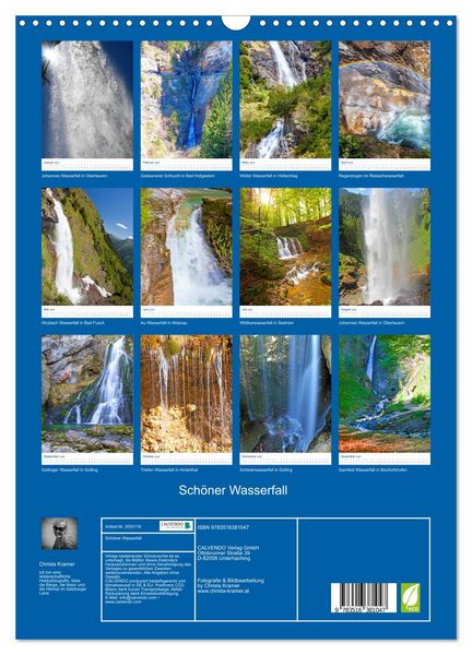 Produktbild: Sch&ouml;ner Wasserfall (Wandkalender 2026 DIN A3 hoch), CALVENDO Monatskalender