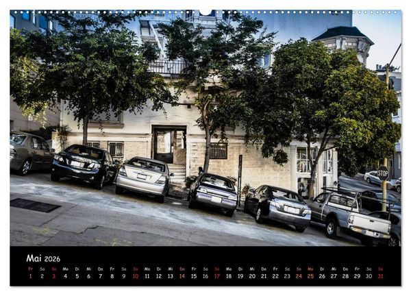 Produktbild: San Francisco - street view (Wandkalender 2026 DIN A2 quer), CALVENDO Monatskalender