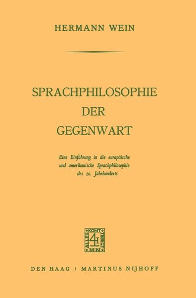 Produktbild: Sprachphilosophie der Gegenwart
