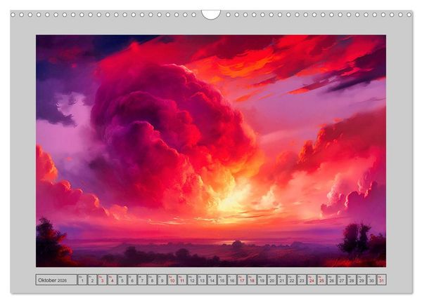 Produktbild: Tr&auml;umereien in Rot (Wandkalender 2026 DIN A3 quer), CALVENDO Monatskalender