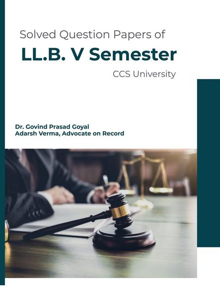 Produktbild: Solved Question Papers of LL.B. V Semester CCS University
