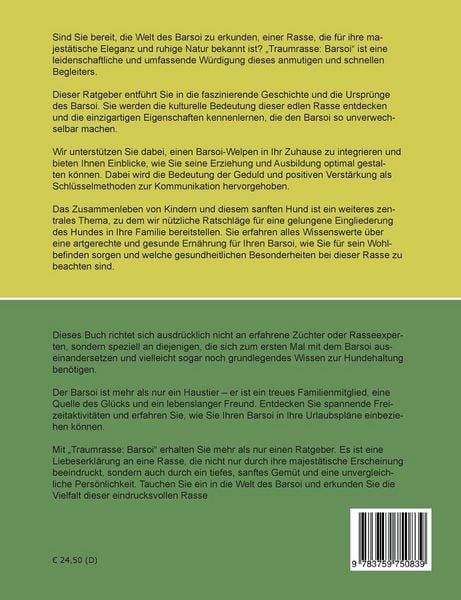 Produktbild: Traumrasse Barsoi / Borzoi