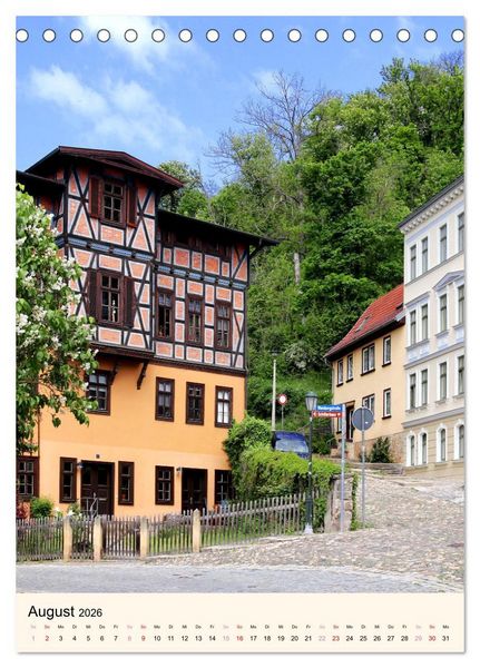 Produktbild: Rudolstadt - Ein Spaziergang (Tischkalender 2026 DIN A5 hoch), CALVENDO Monatskalender