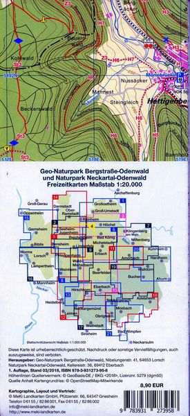 Produktbild: Fr&auml;nkischer Odenwald - Madonnenl&auml;ndchen 1:20.000