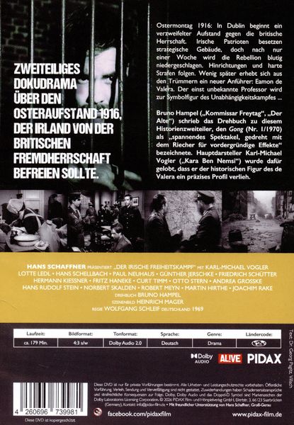 Produktbild: Der irische Freiheitskampf / Zweiteiliges Dokudrama &uuml;ber den Osteraufstand 1916 (Pidax Historien-Klassiker)