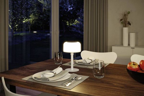 Produktbild: Paulmann 94606 Bartja Solar-Tischlampe 1.6W Warmwei&szlig; Wei&szlig;
