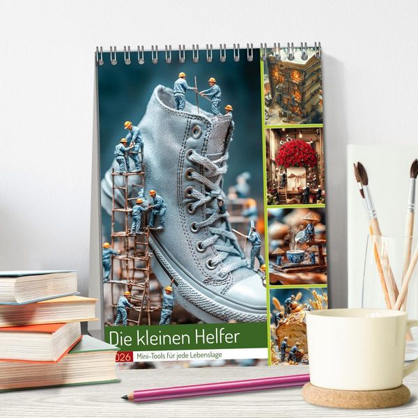 Produktbild: Die kleinen Helfer (Tischkalender 2026 DIN A5 hoch), CALVENDO Monatskalender