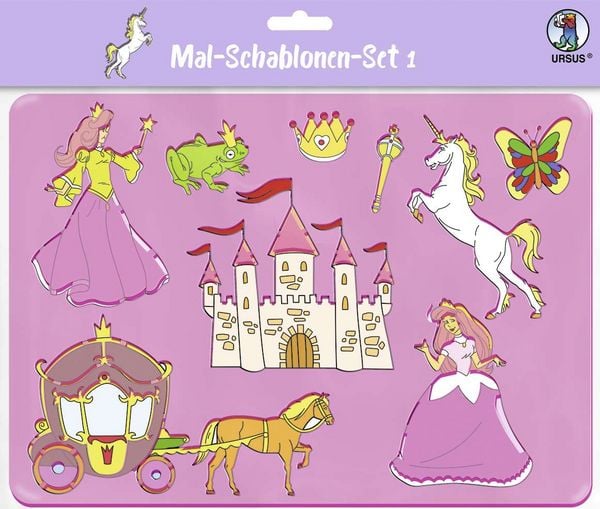 Produktbild: Mal-Schablonen-Set 1 ("M&auml;dchen")