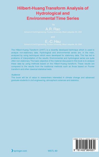 Produktbild: Hilbert-Huang Transform Analysis of Hydrological and Environmental Time Series