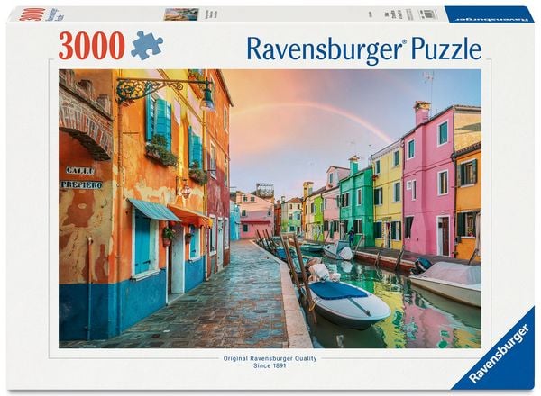 Erwachsenenpuzzle 3000 Teile - Regenbogen über Burano