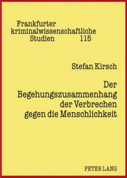 Produktbild: Der Begehungszusammenhang der Verbrechen gegen die Menschlichkeit