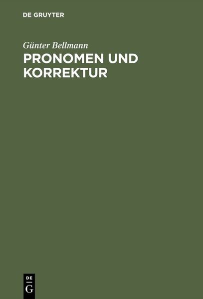 Produktbild: Pronomen und Korrektur