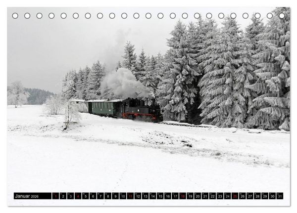 Produktbild: Bahnland Sachsen (Tischkalender 2026 DIN A5 quer), CALVENDO Monatskalender