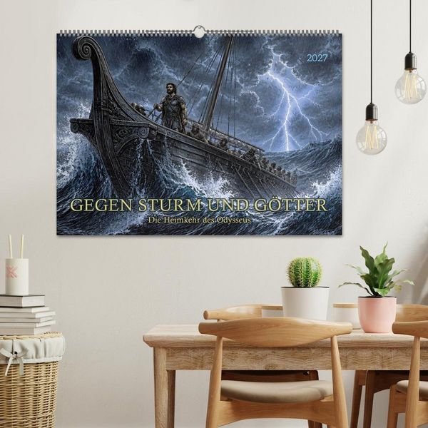 Produktbild: Gegen Sturm und G&ouml;tter: Die Heimkehr des Odysseus (Wandkalender 2027 DIN A2 quer), CALVENDO Monatskalender