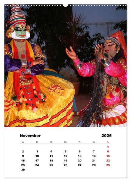 Produktbild: In Kerala (Wandkalender 2026 DIN A2 hoch), CALVENDO Monatskalender