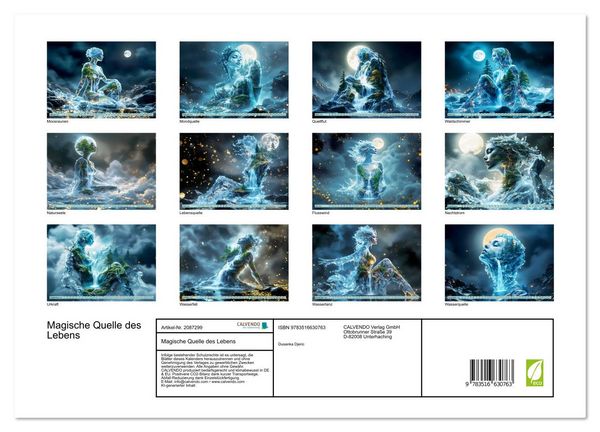 Produktbild: Magische Quelle des Lebens (Wandkalender 2026 DIN A3 quer), CALVENDO Monatskalender
