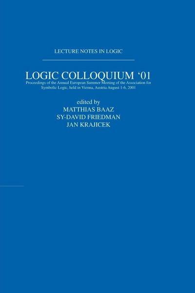 Produktbild: Logic Colloquium '01