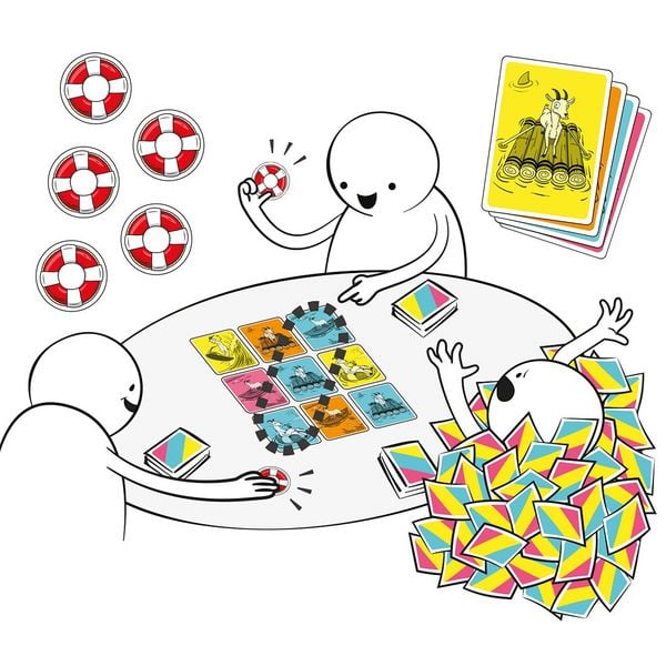 Produktbild: Exploding Kittens - Ziege an Bord, Partyspiel
