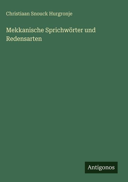 Produktbild: Mekkanische Sprichw&ouml;rter und Redensarten