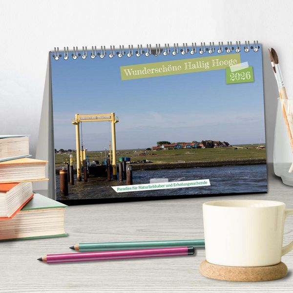 Produktbild: Wundersch&ouml;ne Hallig Hooge (Tischkalender 2026 DIN A5 quer), CALVENDO Monatskalender