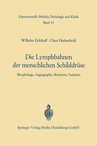 Produktbild: Die Lymphobahnen der menschlichen Schilddr&uuml;se