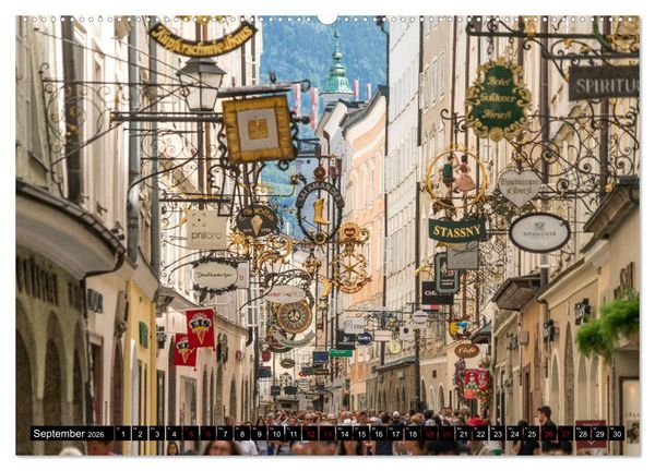 Produktbild: Salzburg - &Ouml;sterreich (Wandkalender 2026 DIN A2 quer), CALVENDO Monatskalender