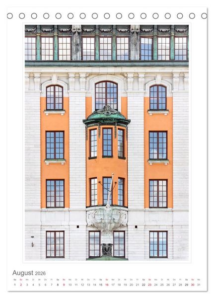 Produktbild: Architektur. eindrucksvolle Fassaden (Tischkalender 2026 DIN A5 hoch), CALVENDO Monatskalender