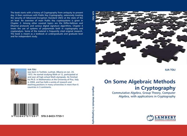 Produktbild: On Some Algebraic Methods in Cryptography