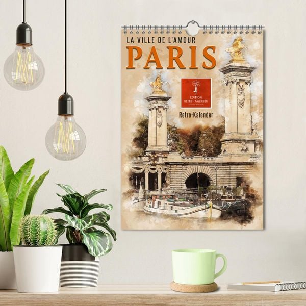 Produktbild: Paris - la Ville de l'amour (Wandkalender 2026 DIN A4 hoch), CALVENDO Monatskalender