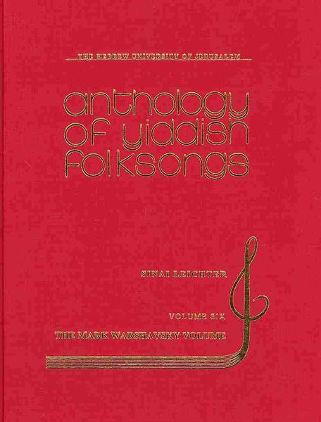 Produktbild: Anthology of Yiddish Folksongs