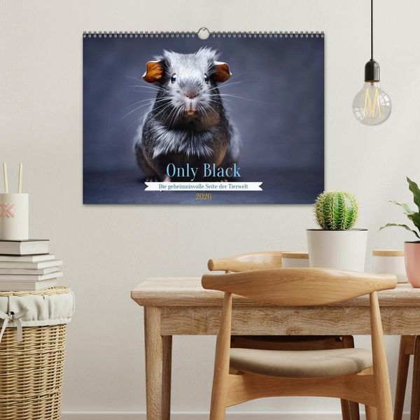 Produktbild: Only Black (Wandkalender 2026 DIN A3 quer), CALVENDO Monatskalender