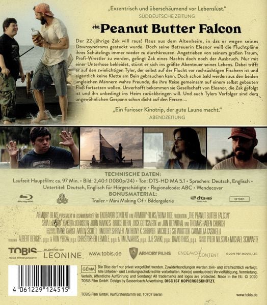 'The Peanut Butter Falcon' von 'Michael Schwartz' 'Bluray'