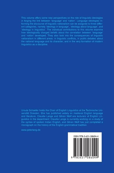 Produktbild: Linguistics, Ideology and the Discourse of Linguistic Nationalism