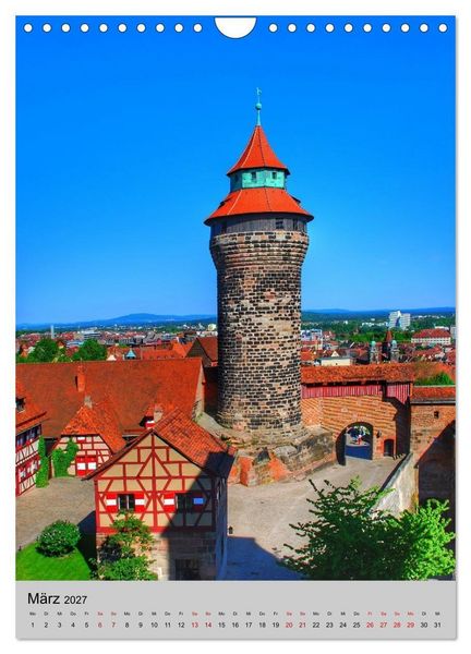 Produktbild: N&Uuml;RNBERG. Du bist so sch&ouml;n (Wandkalender 2027 DIN A4 hoch), CALVENDO Monatskalender