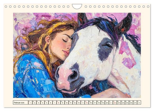 Produktbild: Seelenverwandte. Frauen und Pferde. Die Magie der Verbundenheit (Wandkalender 2026 DIN A4 quer), CALVENDO Monatskalender