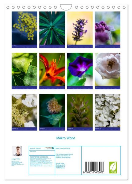 Produktbild: Makro World (Wandkalender 2026 DIN A4 hoch), CALVENDO Monatskalender
