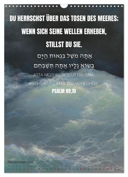 Produktbild: Weisheit, Licht und Leben &ndash; J&uuml;dische Inspiration durchs Jahr (Wandkalender 2027 DIN A3 hoch), CALVENDO Monatskalender