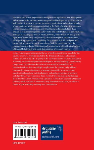 Produktbild: Advanced Dynamic Modeling of Economic and Social Systems