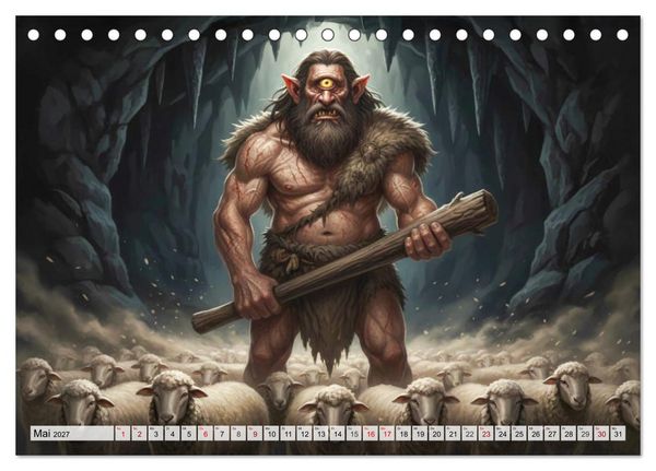 Produktbild: Odysseus Reise &ndash; Gefahren, Verlockungen, Schicksal (Tischkalender 2027 DIN A5 quer), CALVENDO Monatskalender