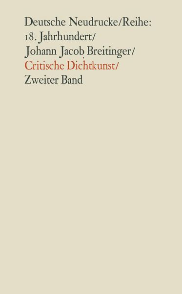 Produktbild: Critische Dichtkunst
