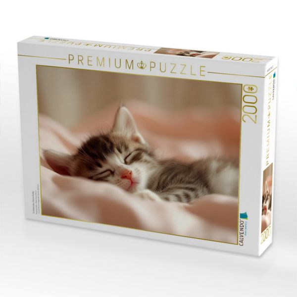 Produktbild: CALVENDO Puzzle Schlafendes Katzenbaby | 2000 Teile Lege-Gr&ouml;&szlig;e 90x67cm Foto-Puzzle f&uuml;r gl&uuml;ckliche Stunden