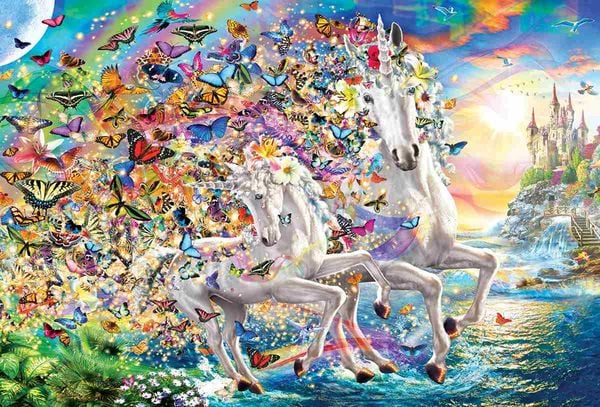 Produktbild: Puzzle 2000 Teile - Unicorn Fantasy