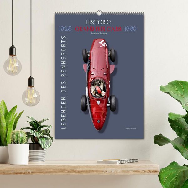 Produktbild: Legenden des Rennsports, Historic Grand Prix Cars 1925-1960 (Wandkalender 2026 DIN A2 hoch), CALVENDO Monatskalender